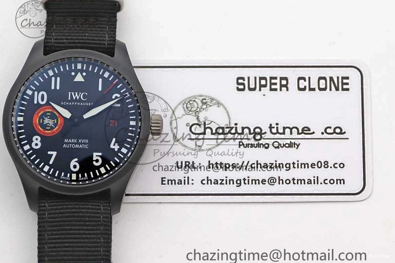 MIROTIME 0403 Mark XVIII ‘TOPGUN SFTI’ Ceramic M+F Best Edition Black Dial on Black Nylon Strap A MultiPurpose 7047